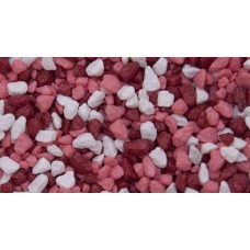 Tri Coloured Gravel Rosso Red Mix 3 to 6mm Grains 10 kg Bag