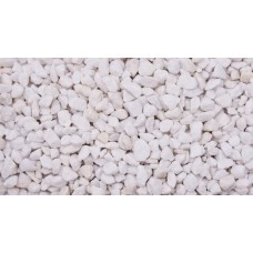 White Coloured Gravel 3 to 8mm Grains 4kg Bag