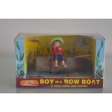 Aquarium Boy In A Boat Which Floats & Moves