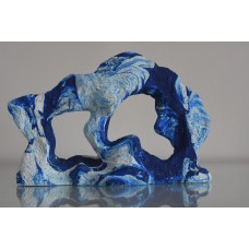Detailed Blue & White Canyon Coloured Rock Ornament 22 x 5 x 14 cms