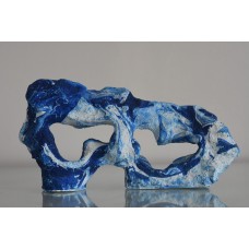 Detailed Blue & White Canyon Coloured Rock Ornament 25 x 5 x 13 cms