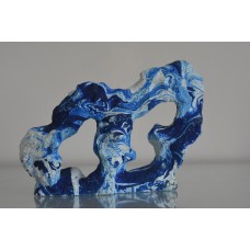 Detailed Blue & White Canyon Coloured Rock Ornament 22 x 5 x 15 cms