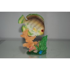 Detailed Fish & Coral Base Ornament 9 x 5 x 14 cms