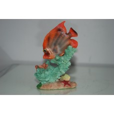 Detailed Fish & Coral Base Ornament 9 x 5 x 13 cms