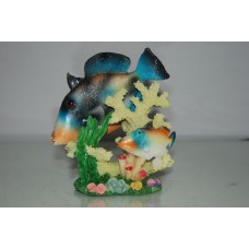 Detailed Fish & Coral Base Ornament 13 x 6 x 14 cms
