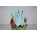 Aquarium Detailed Blue Coral Garden & Plant Decoration 21 x 12 x 12 cms