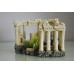 Stunning Aquarium Roman Square & Columns Decoration 17.5 x 14 x 13 cms