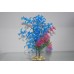 Aquarium Pebble Base Plant Blue & Pink 7 x 6 x 25 cms