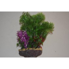 Aquarium Plant & Rock Base With Sucker For Mounting On Glass 10 x 23 cms