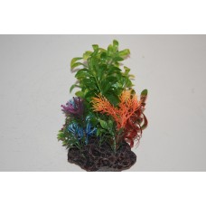 Aquarium Plant & Rock Base With Sucker For Mounting On Glass 10 x 24 cms