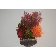 Aquarium Plant & Rock Base With Sucker For Mounting On Glass 10 x 25 cms