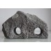 Natural Carved Lava Rock Twin hole 25 x 10 x 10 cms