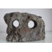Natural Carved Lava Rock Twin hole 24 x 11 x 15 cms
