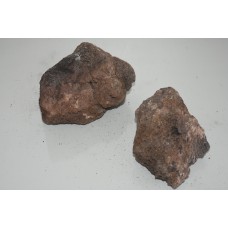 Natural Small x 2 Pices Of Red Lava Rock 