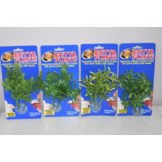 Aquarium Betta Small Plastic Plants Salvia Window Maple Papaya Variety Pack 6