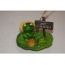 Aquarium Toad With No Fishing Sign Approx 8 x 7 x 6 cms