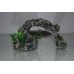 Small Detailed Grey Rock Arch & Plants 16 x 5.5 x 9.5 cms