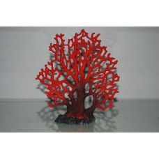 Detailed Coral Reef Decoration Red Fern Type 19 x 5 x 20 cms
