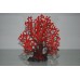 Detailed Coral Reef Decoration Red Fern Type 19 x 5 x 20 cms