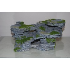 Aquarium Detailed Large Rock Mountain & Moss Effect Ornaments 30 x 18 x 15 cms