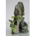 Aquarium Detailed Rock Pinnacle & Plants 10 x 5 x 16 cms 
