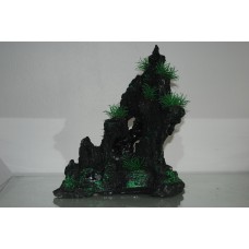 Large Detailed Dark Rock and Plant Decoration 27 x 14 x 30 cms 