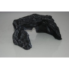 Aquarium Detailed Black Arched Rock Formation Ornament 17 x 7 x 6 cms