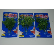 Aquarium Small Plastic Plants Papaya Bamboo Salvia 3 Variety Pack 3