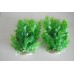 Aquarium Tropical Plastic Green Plants x 2 Approx 16 cms