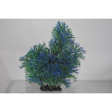 Aquarium Giant Background Blue & Green Spikey Plastic Plants 26 x 10 x 38 cms