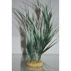 Aquarium Plant Echndrus Tenlus Green & White With Weighted Base 28 cms High