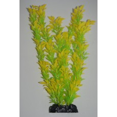 Aquarium Plant Rose Leaf Yellow & Green Plastic Plant 40 cms