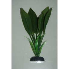 Aquarium Silk Plant Cryptocorne Broad Leaf Dark Green 13 cms High