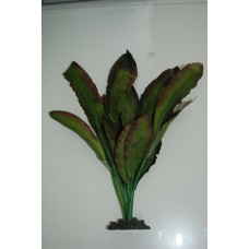 Aquarium Amazon Brown & Green Leaf Silk Plant 30 cms