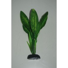 Aquarium Narrow Leaf Green Quality Silk Plant 13 cms