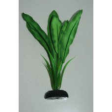 Aquarium Silk Plant Echinodorus Broad Leaf Plant Dark Green 20 cms High